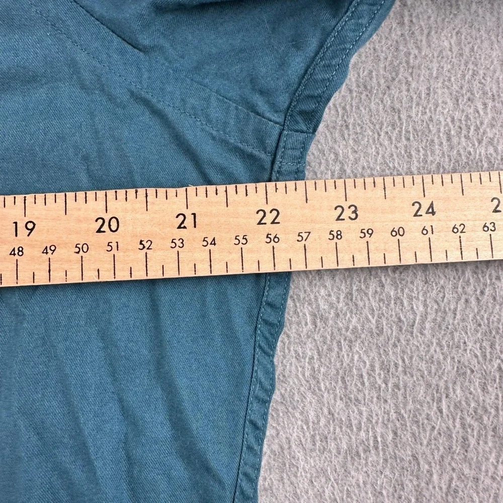 Banana Republic Button Down Shirt Mens M Classic Teal Long Sleeve Cotton